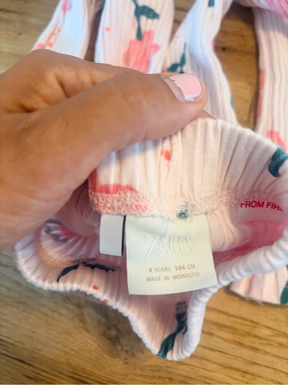 Zara Pink Floral Two-Piece Set 4T